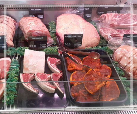 selection of meats